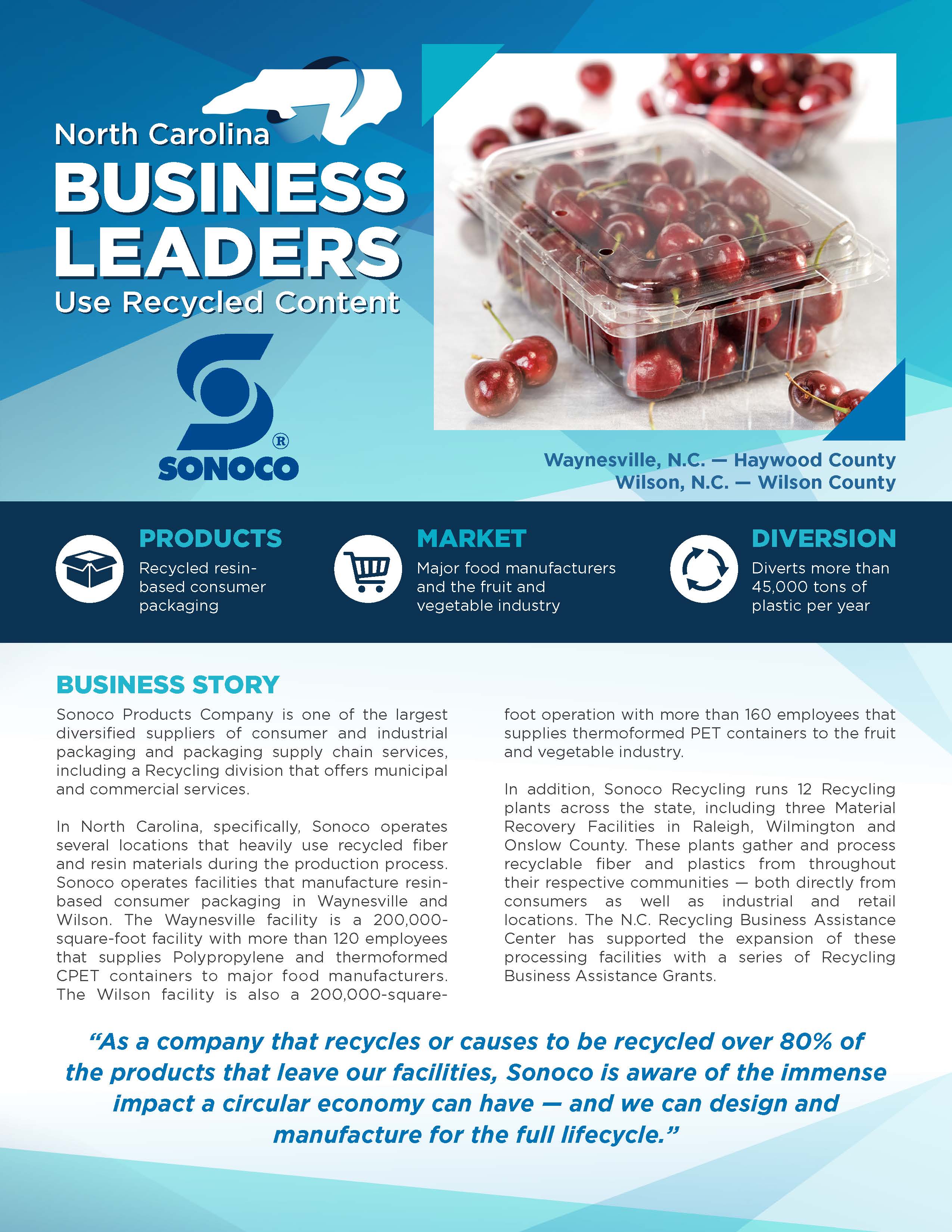 WRP Business Profiles Sonoco F Page 1
